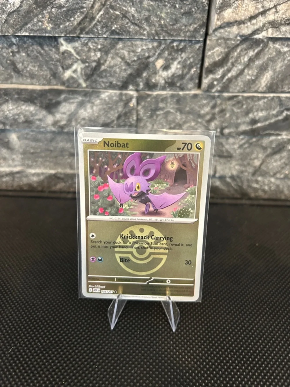 Pokemon Noibat‎ 156/217 Reverse Holo Rare from Ascended Heroes Set M/NM